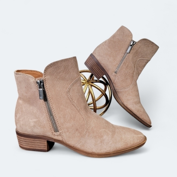 Lucky Brand Tayti Leather Ankle Boots Size 6.5 - Picture 14 of 14